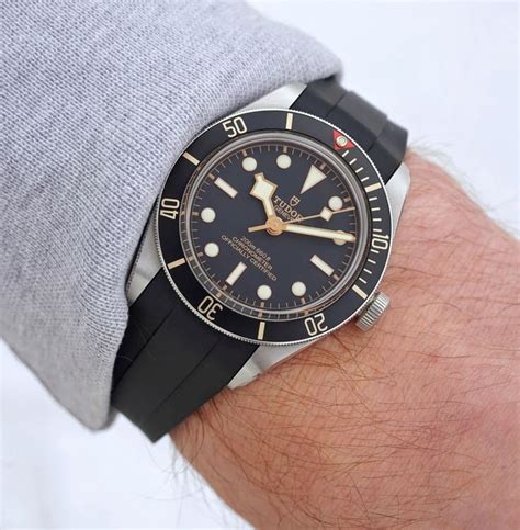 rubber strap for tudor black bay 58